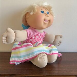 Cabbage patch doll with braces and Colorful Striped Dress from 2013